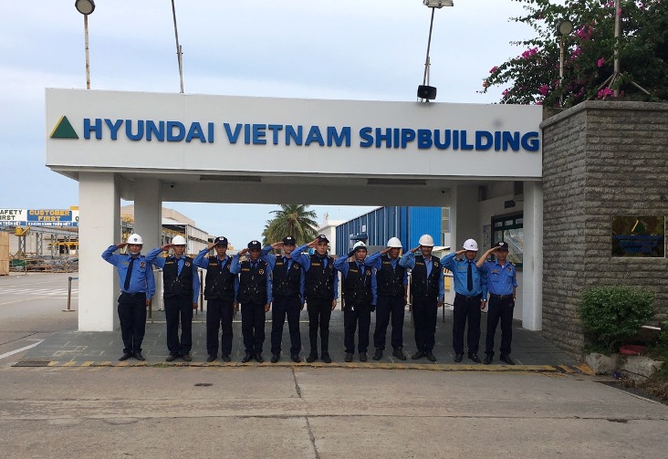 Triển khai bảo vệ chuyên nghiệp tại Công ty TNHH Đóng tàu Hyundai Việt Nam (HVS)